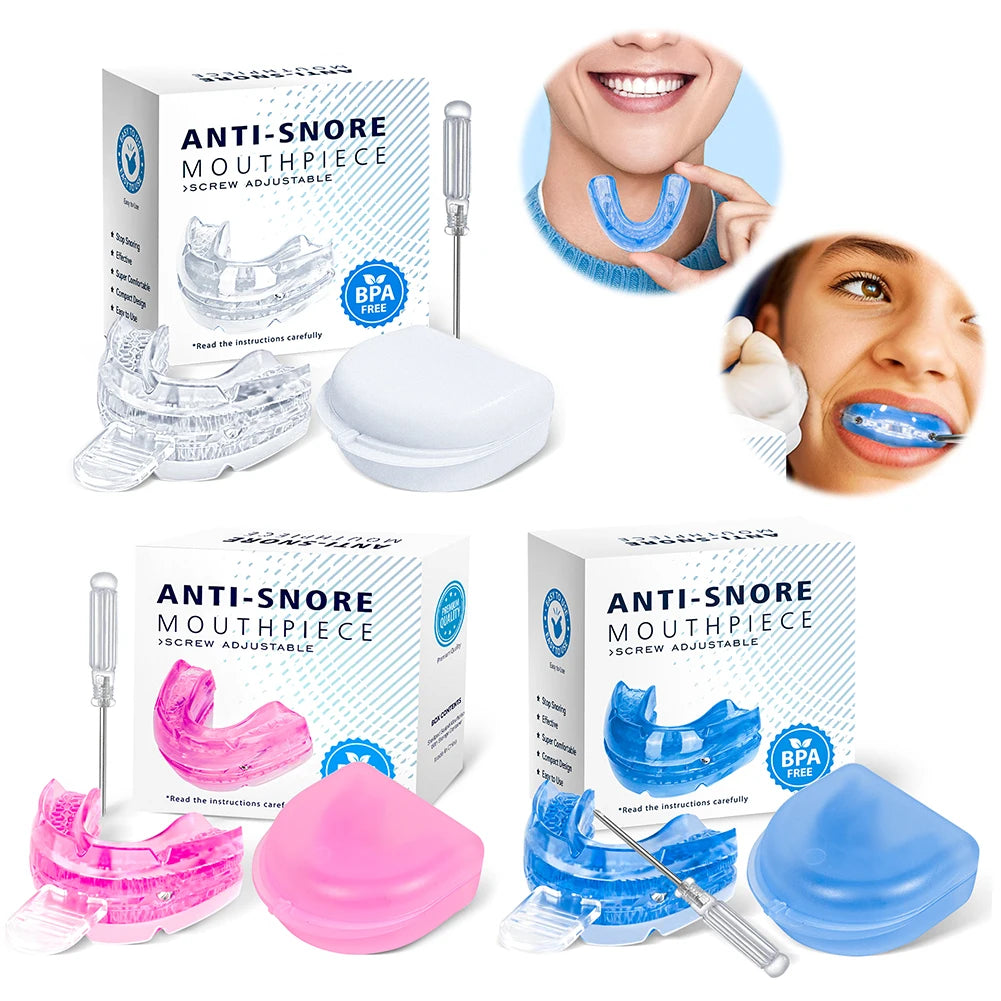 Adjustable Anti Snoring Mouth Guard Anti-Snoring Mouthpiece Sleeping Devices Bruxism Snoring Stopper Improve Sleep Mouthpiece