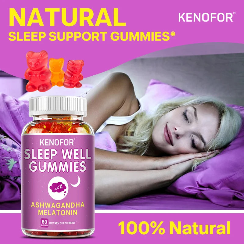 Kenofor Melatonin Supplement - Support Healthy Sleep, Help Sleep, Fall Asleep Quickly, Relax The Mood