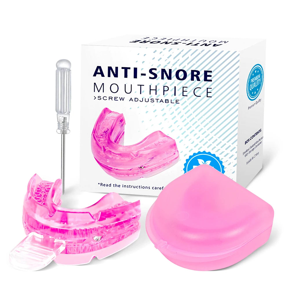 Anti Snoring Mouth Guard Improve Sleeping Adjustable Snoring Mouth Guard Anti-Snoring Mouthpiece Sleeping Devices for Men Women