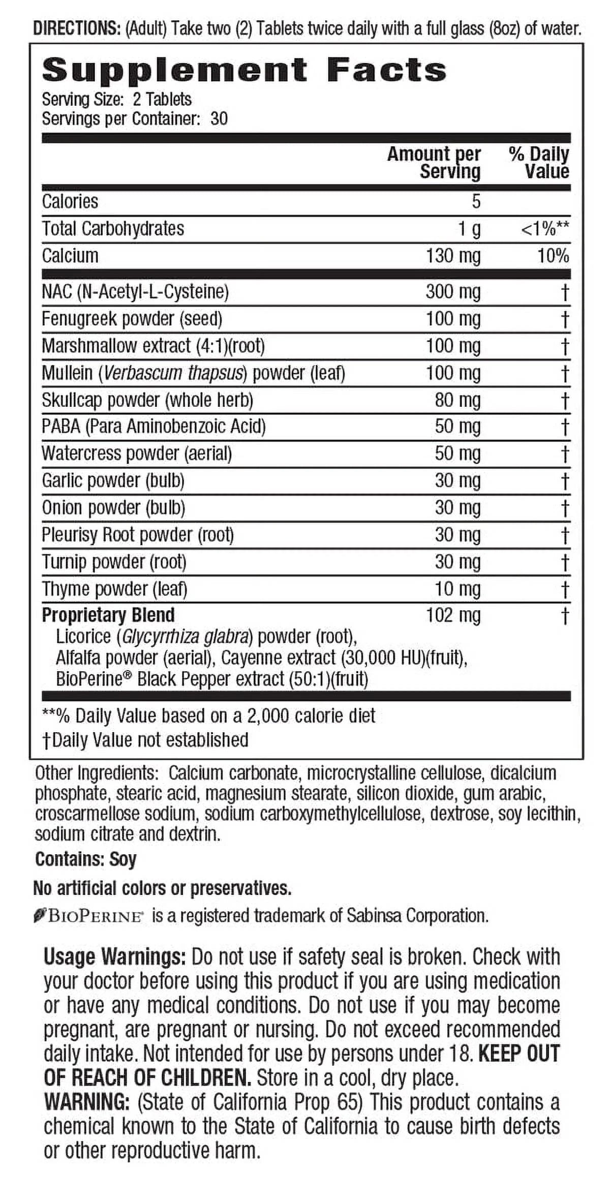Respiratory Support & Defense 60 Tablets