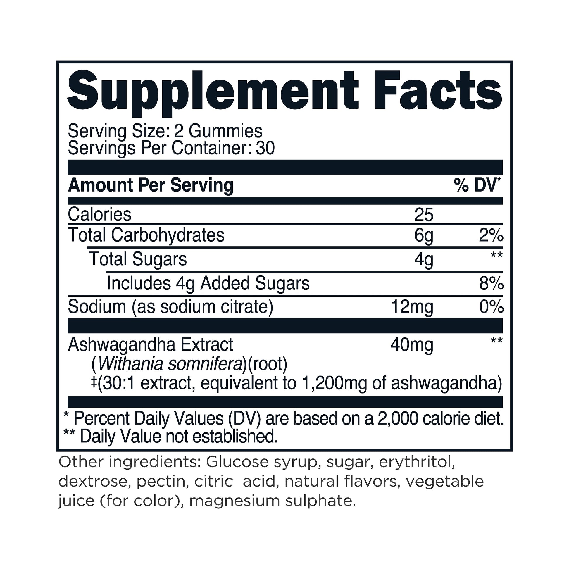 Ashwagandha Gummies 1,200Mg, 60 Gummies - Ashwagandha Herbal Extract Supplement - 30 Servings, Gluten Free, Non-Gmo