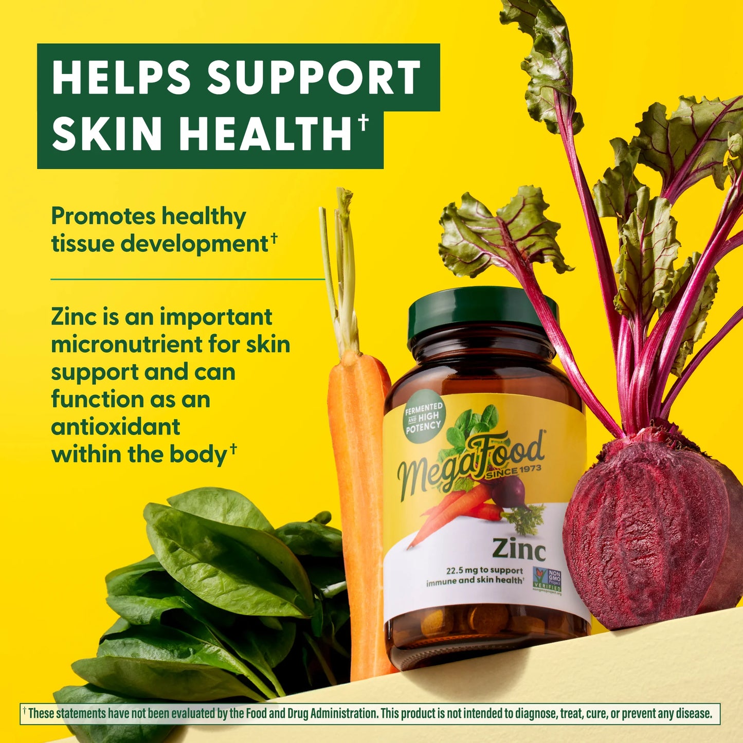 Zinc - Vegan Immune Support Supplement - 22.5Mg Zinc - Gluten-Free - 60 Servings