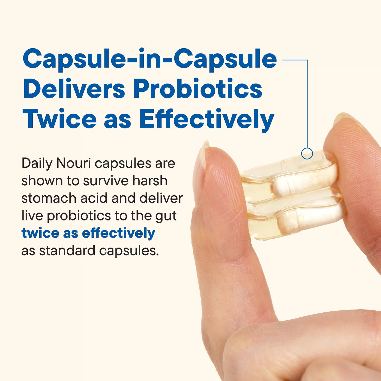 Daily Weight Support Probiotic & Vegan Ahiflower Oil Omega Capsules, Unisex, 30-Day Supply