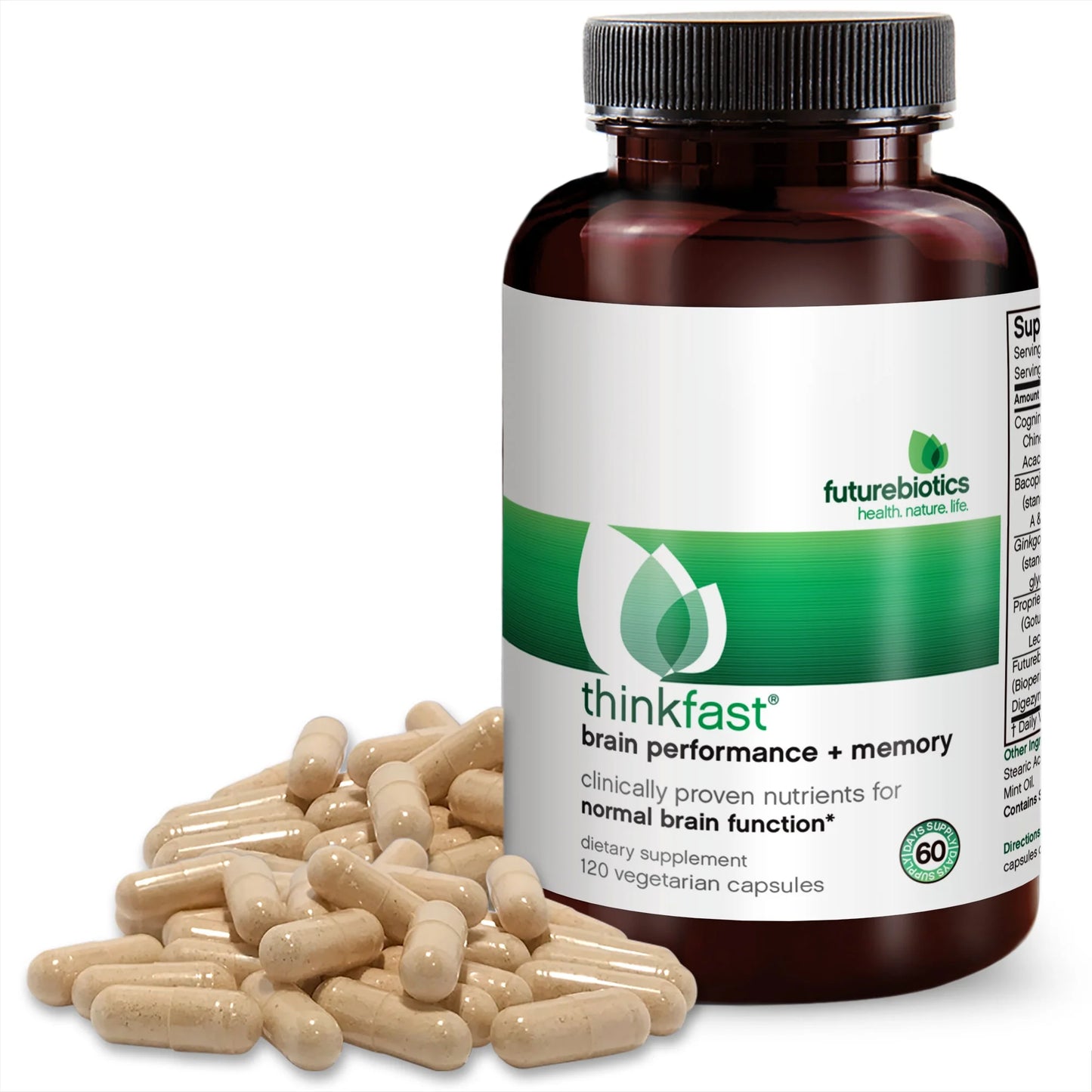 Thinkfast®, Brain Performance + Memory, 120 Vegetarian Capsules