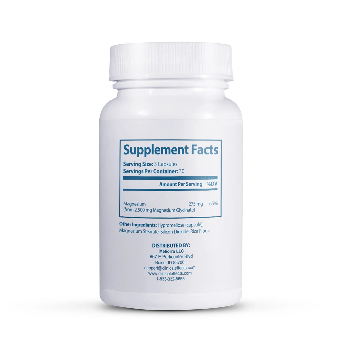 Mag Relief Magnesium Supplement - 275Mg Magnesium Glycinate Capsules - 90 Magnesium Capsules - Highly Absorbable Magnesium for Health Support - USA Made