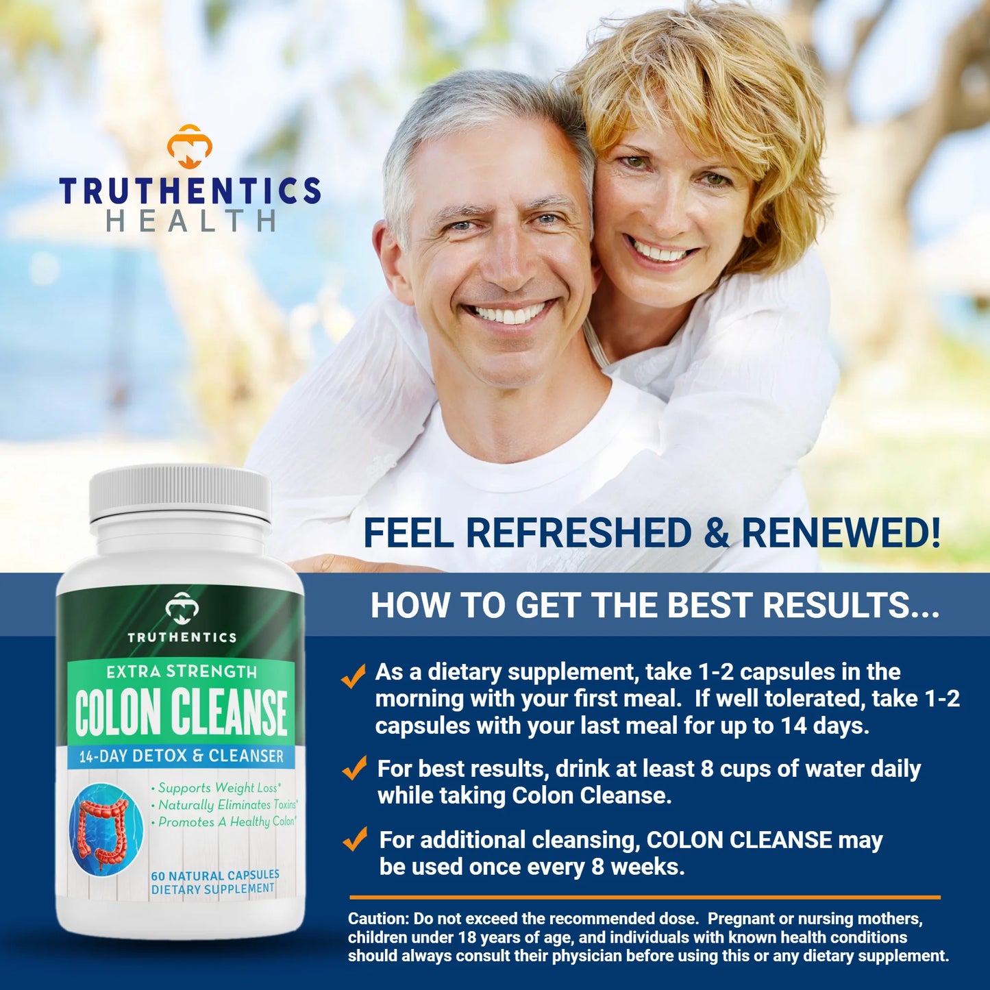 Metabolism Booster and Colon Cleanse Bundle - Boost Energy & Metabolism, Flush Toxins - 60 Capsules Each
