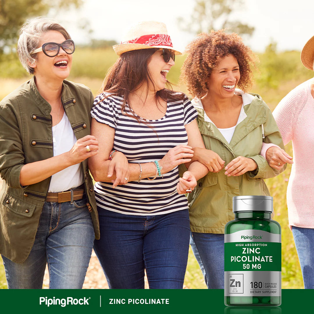 Zinc Picolinate (High Absorption Zinc), 50 Mg, 180 Quick Release Capsules
