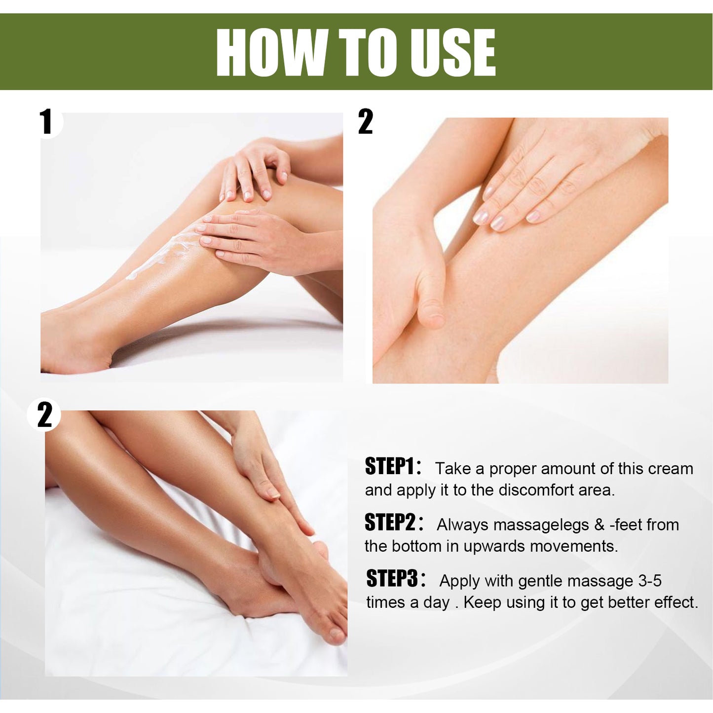 Leg Repair Cream Relieves Leg Discomfort Massage Leg Repair Cream For Raised Veins