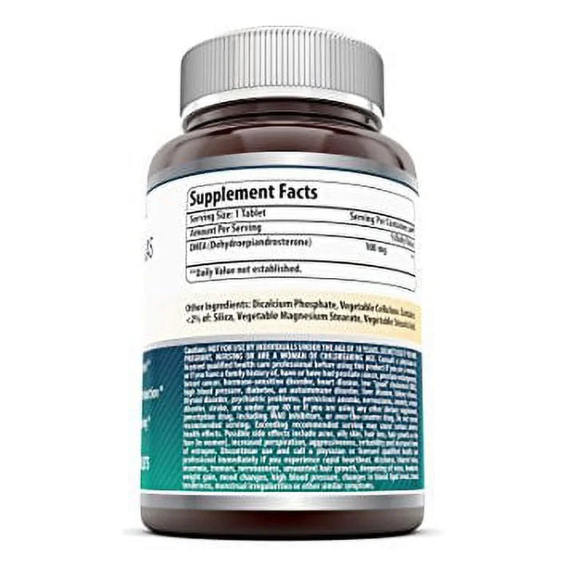 Amazing Nutrition DHEA Supplement, 100Mg, 60 Tablets