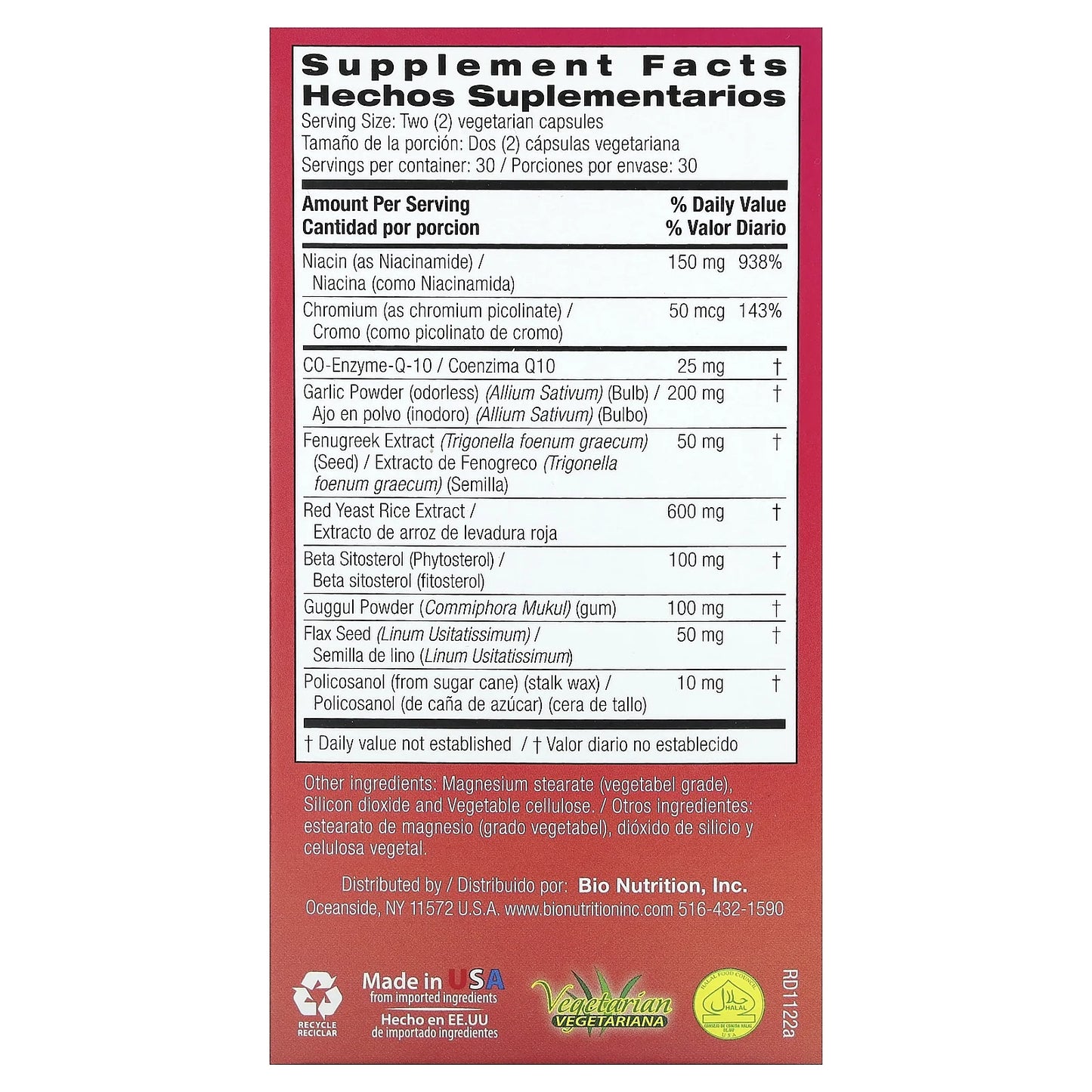 Cholesterol Wellness 60 Veg Caps