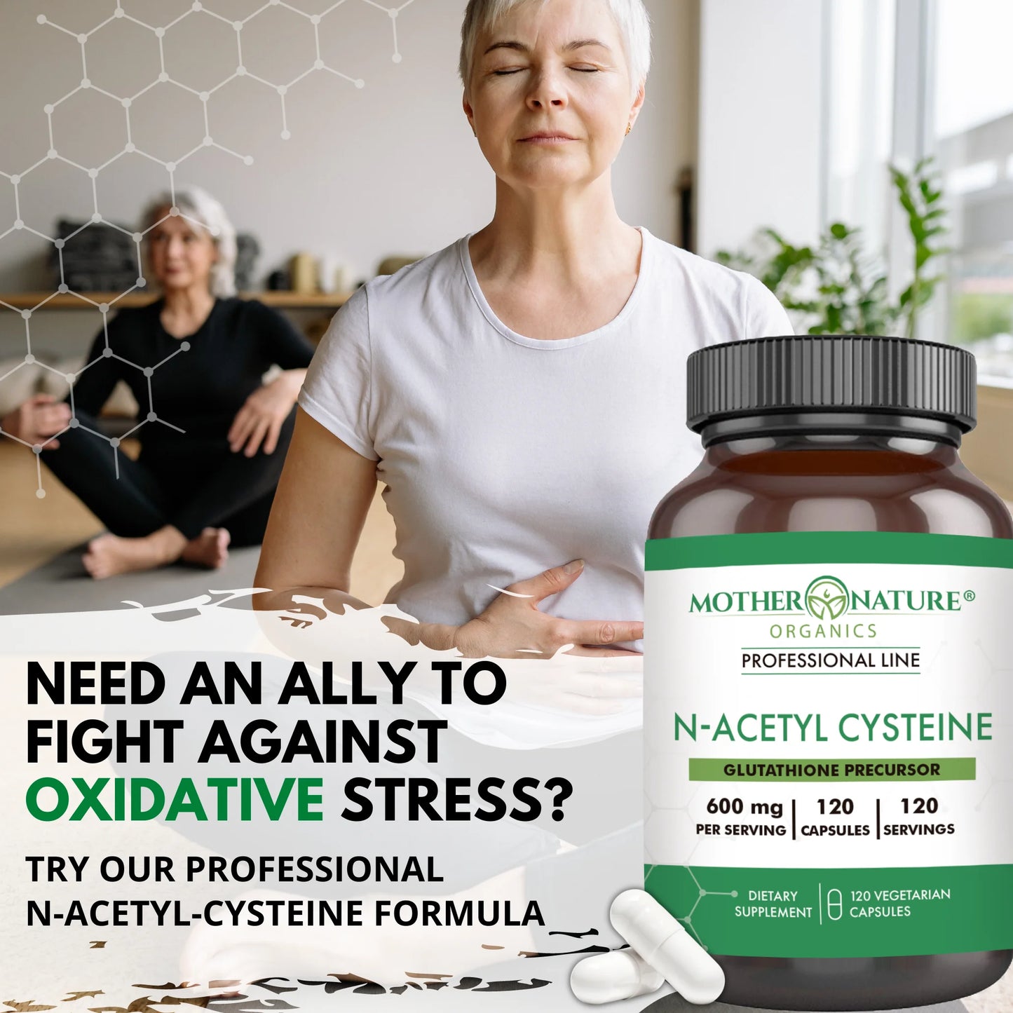 High-Potency Vegan N-Acetyl-L-Cysteine Supplement, 600Mg, 120 Count