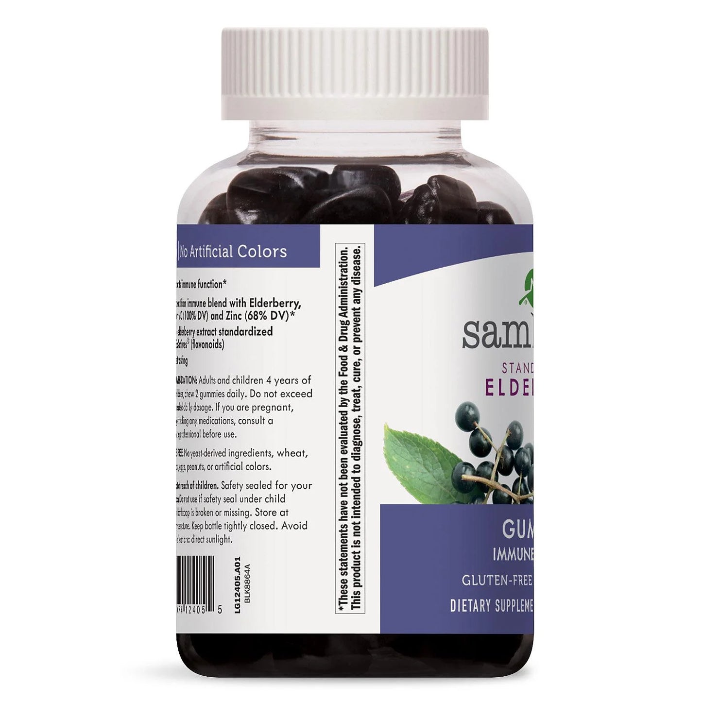Sambucus Elderberry Herbal Gummies, Gluten Free (120 Count)