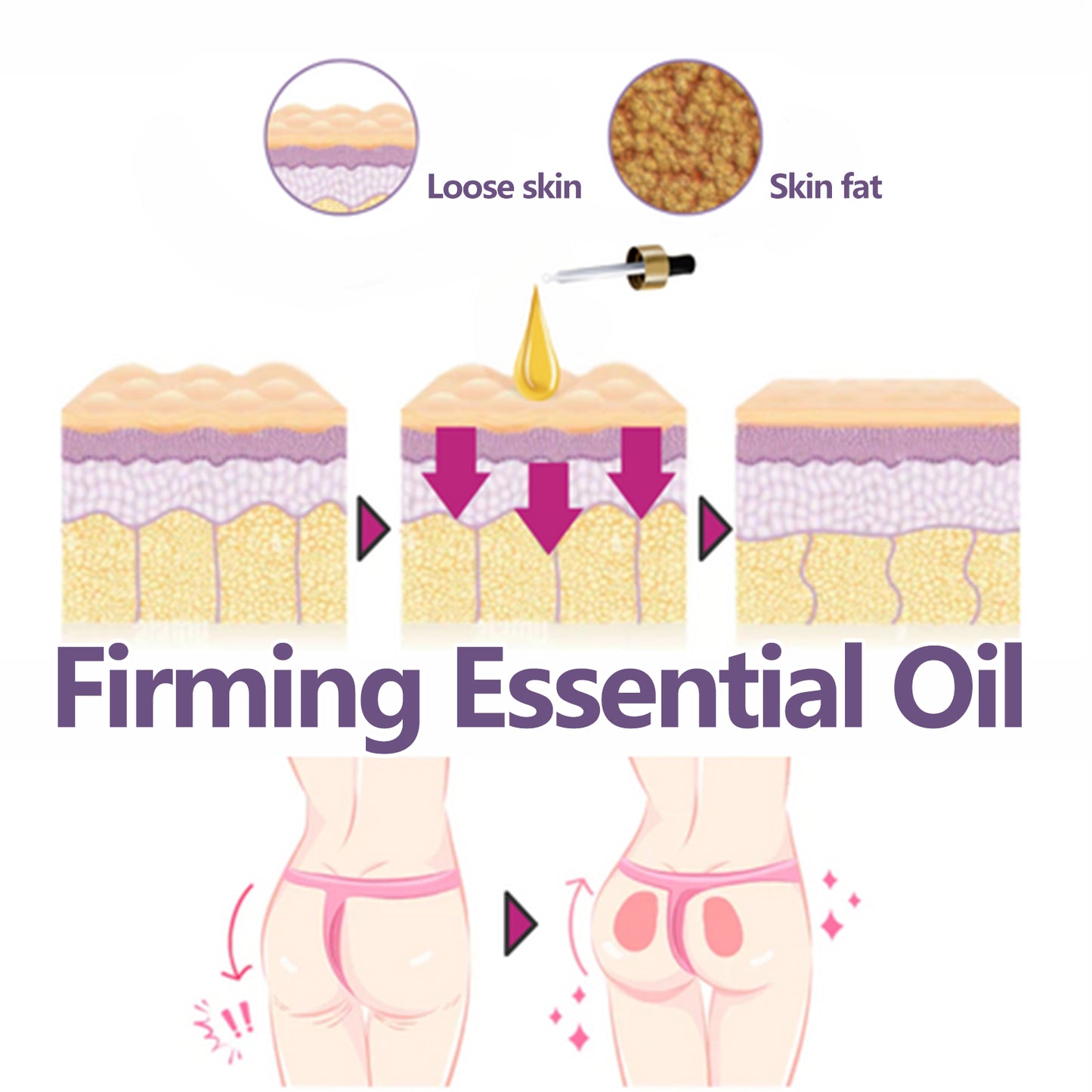 Butt Lift Essential Oil, Lift The Hips To Highlight The Curves Of The Hips Peach Butt Care Massage Essential Oil