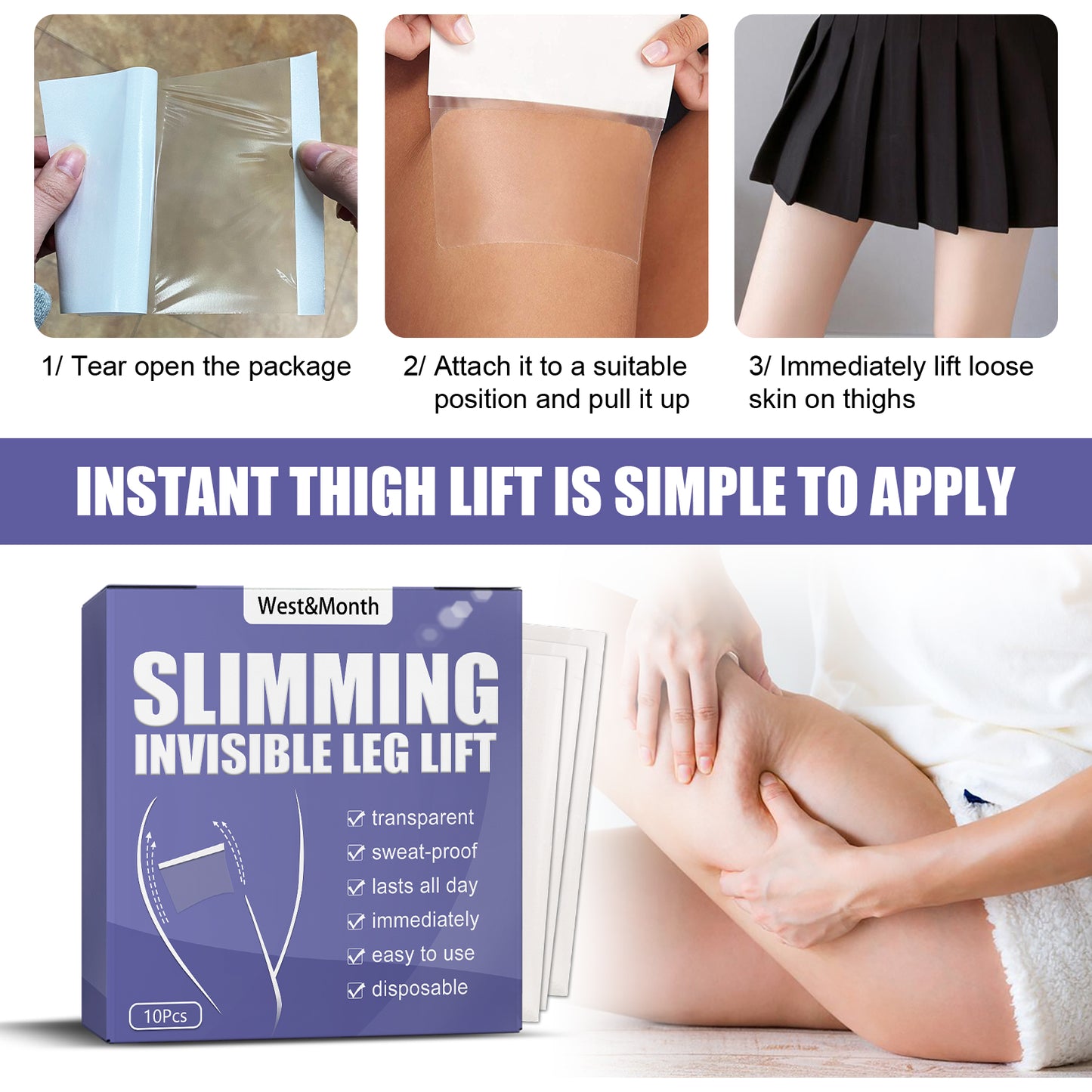 Slimming Invisible Leg Lift, Shape Legs Stick Slimming Stick For Lazy Thighs Tighten Lift Stick