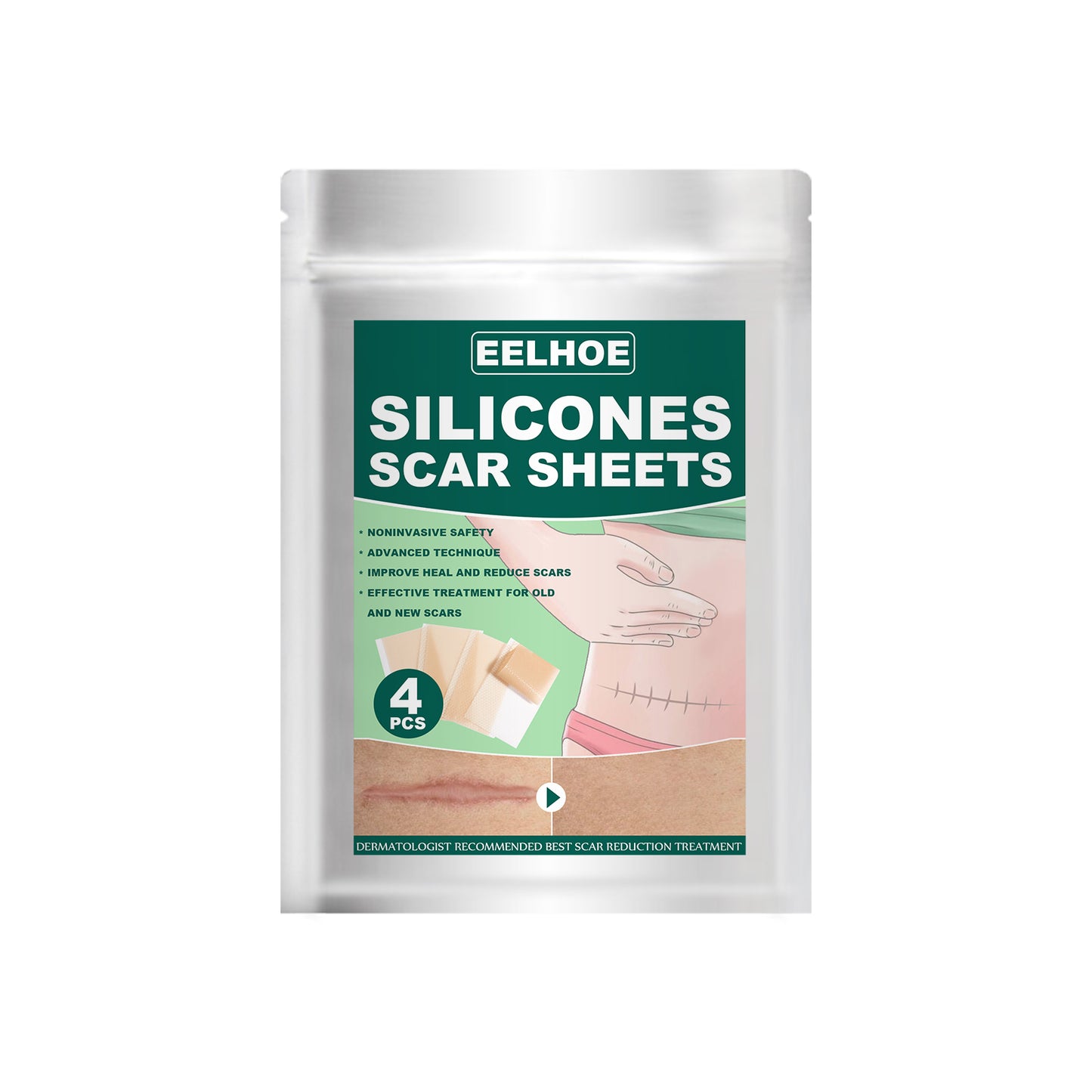 Silicone Gel Repair Patch, Fade Marks Transparent Care Skin Repair Patch