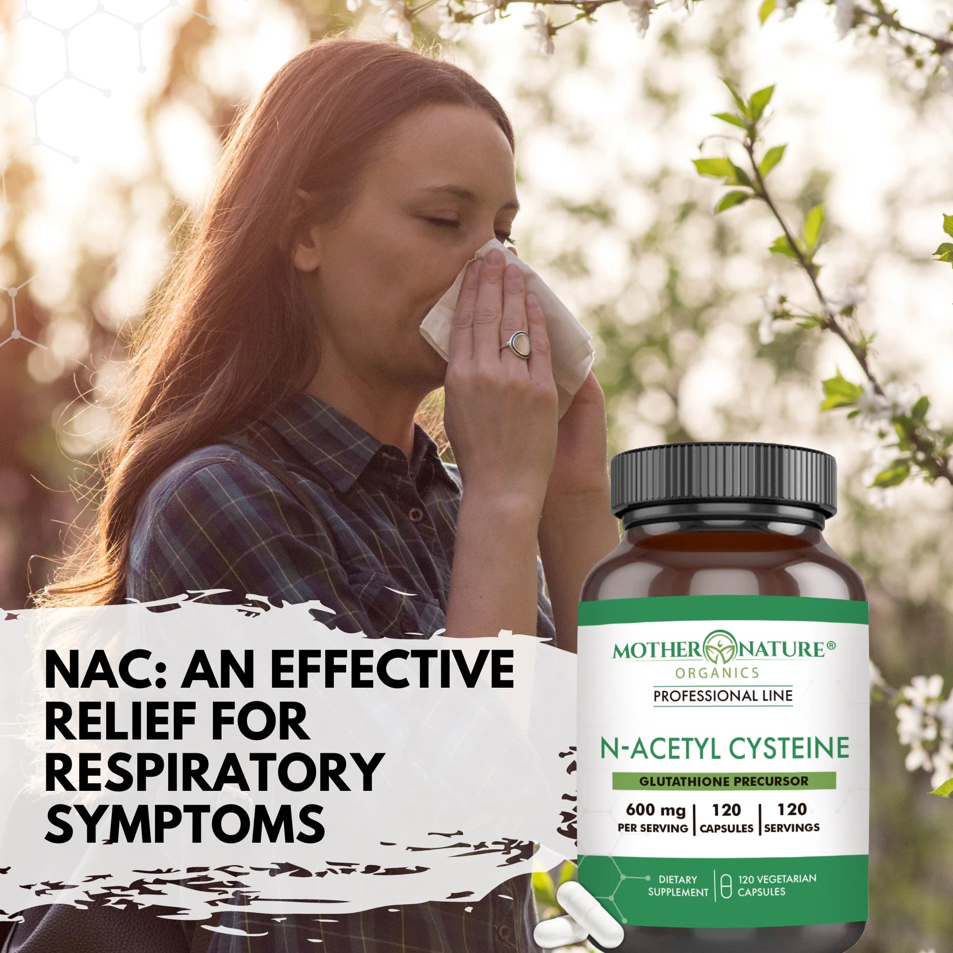 High-Potency Vegan N-Acetyl-L-Cysteine Supplement, 600Mg, 120 Count