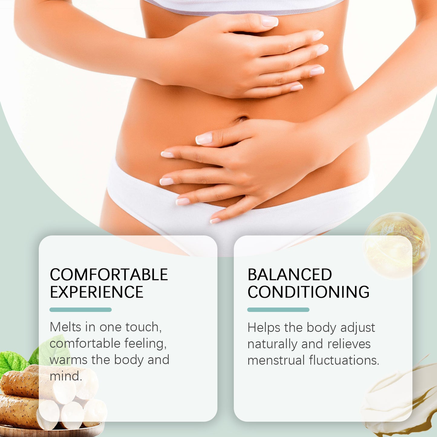 Menstrual Relief Ointment, Relieve Women's Menstrual Stomach Pain Acupoint Care Ointment