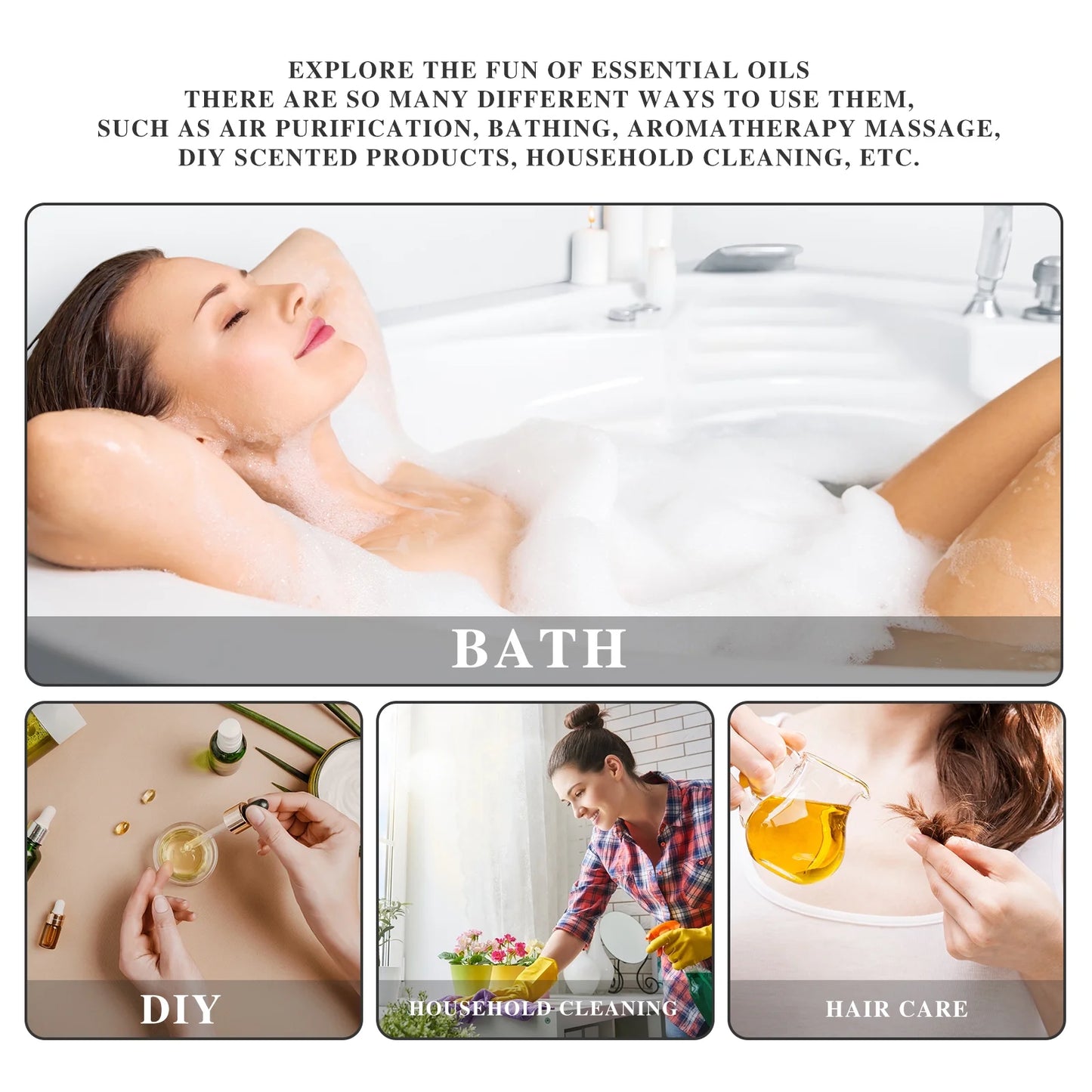 Pure Rose Essential Oil, 100ML, Therapeutic Grade, for Use with Oil Diffusers, Potpourri, and Wicking Fragrance Diffusers