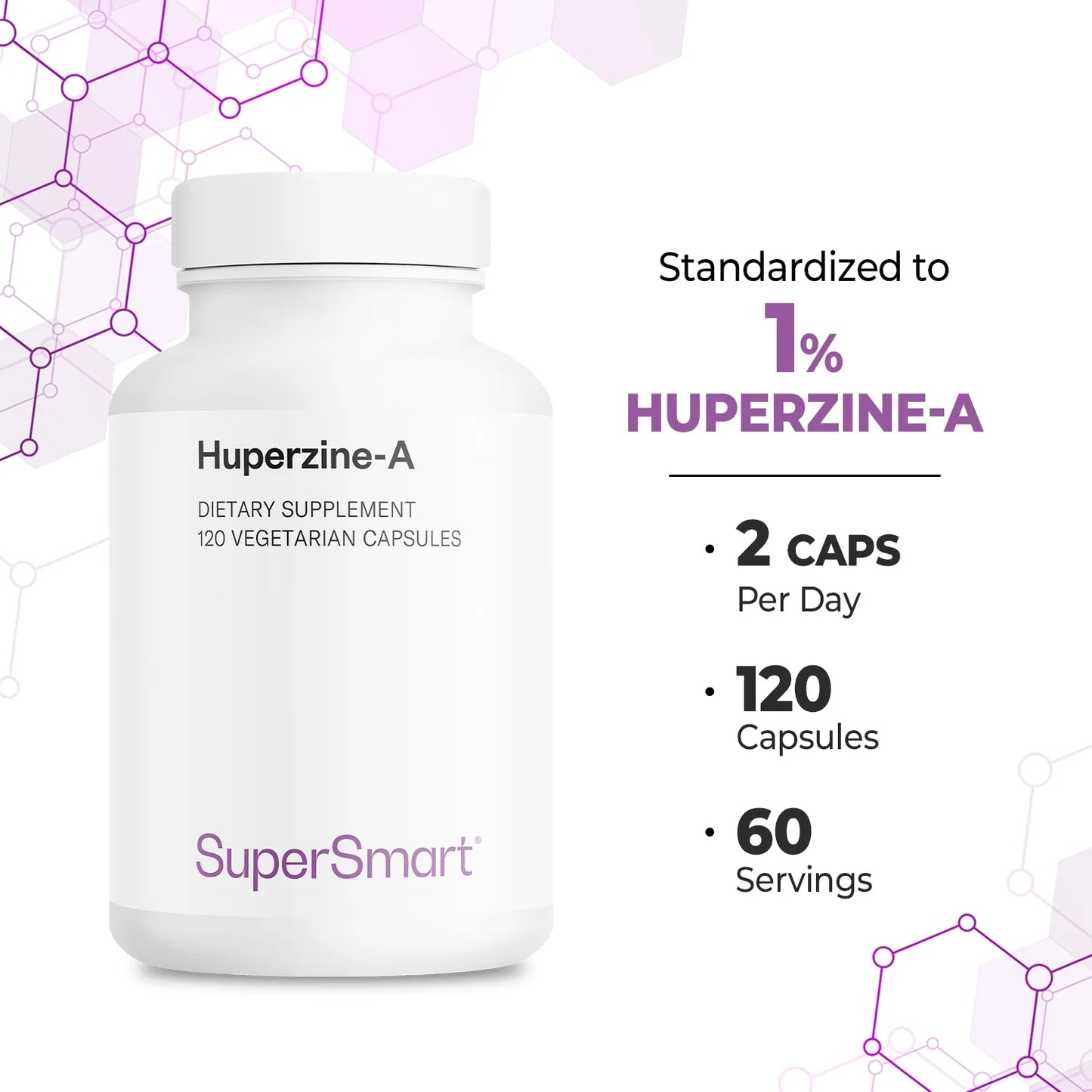 - Huperzine-A 100 Mcg per Day - Nootropic Supplement | Non-Gmo & Gluten Free - 120 Vegetarian Capsules