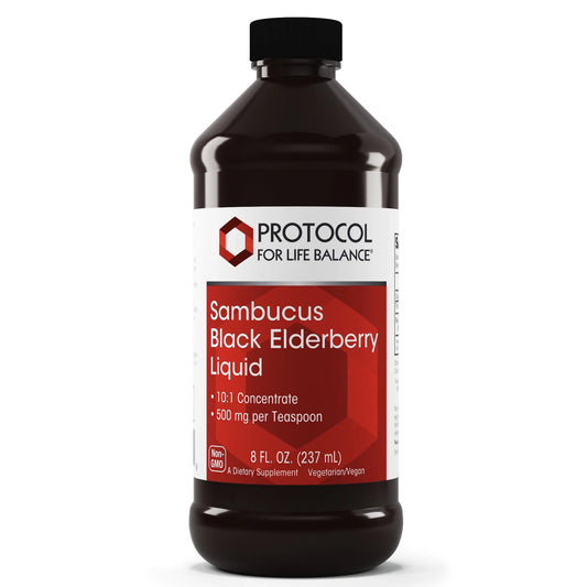 Protocol Sambucus Black Elderberry Liquid - 500 Mg per Serving - 8 Fl Oz