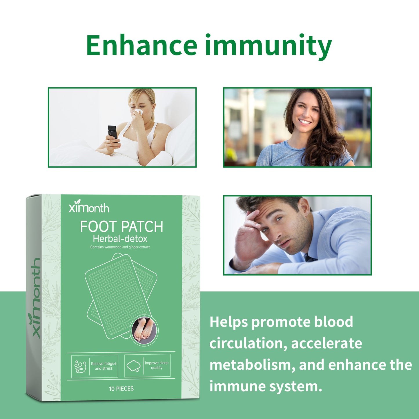 Foot Patch, Moisturizing Alleviate The Pressure Of The Body Care Sleep Foot Patch