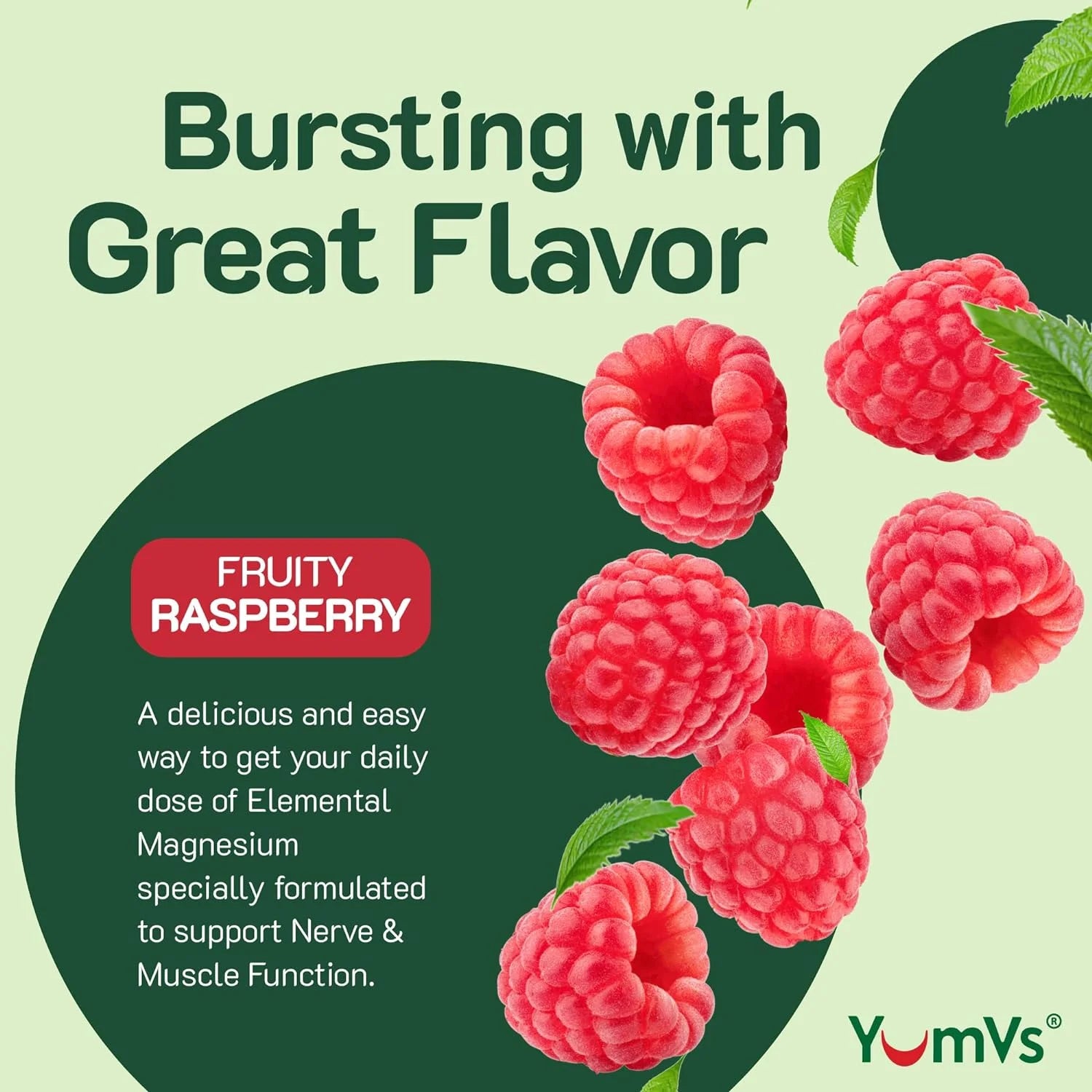 Yum-V'S Magnesium Citrate Gummies Vegetarian Magnesium Supplement, 90 Count