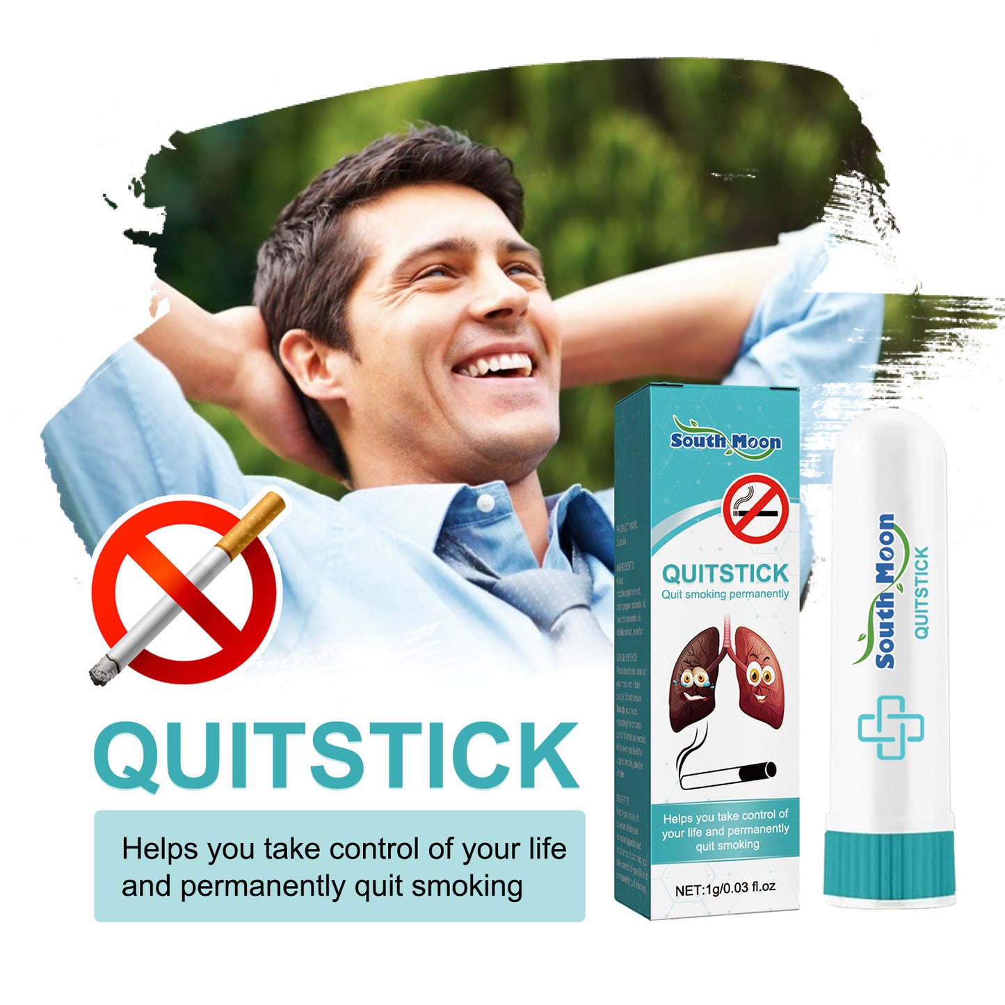 Quit Stick, Relieve Nasal Congestion And Discomfort Nasal Cleaning Repair Body Care Stick
