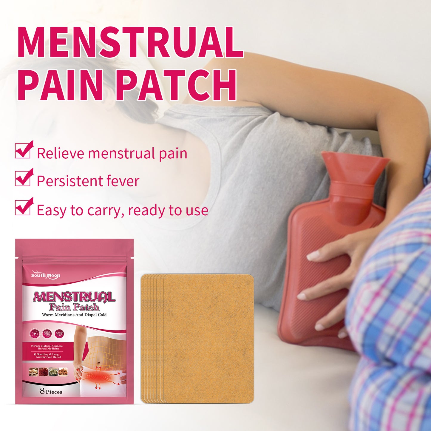 Menstrual Pain Patch, Menstrual Body Care Patch For Women To Relieve Menstrual Pain