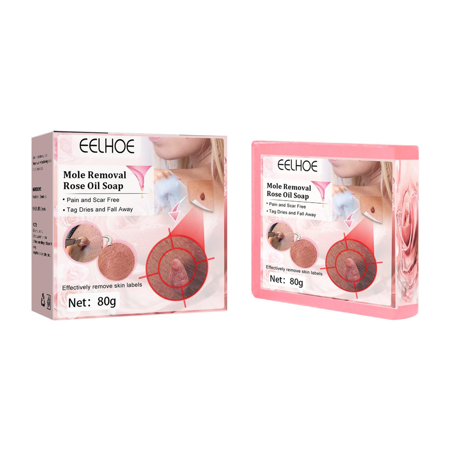 Verruca Rose Essential Oil Soap Body Cleaning Nevus Verruca Face And Neck Silk Verruca Essence Soap