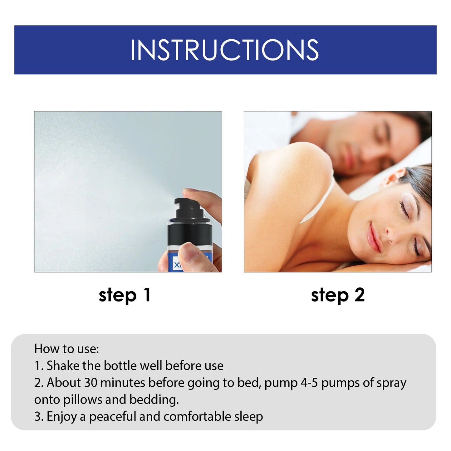 Sleep Spray Relieves Body Stress, Relaxes Body And Mind And Pamper Sleep Aromatherapy Sleep Treatment Spray