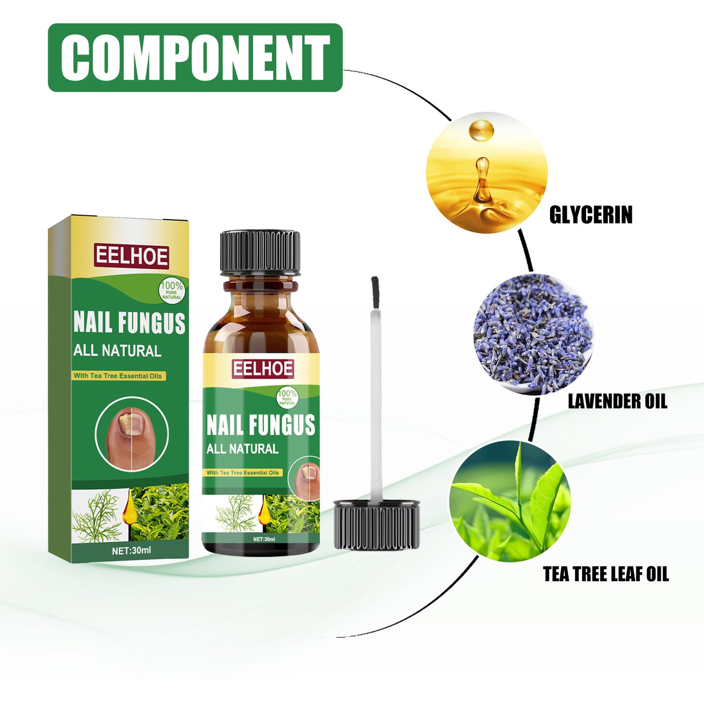 Nail Repair Solution Tea Tree Oil Essence Gentle Nourishing Manicure Cleansing Soft Nail Care Solution