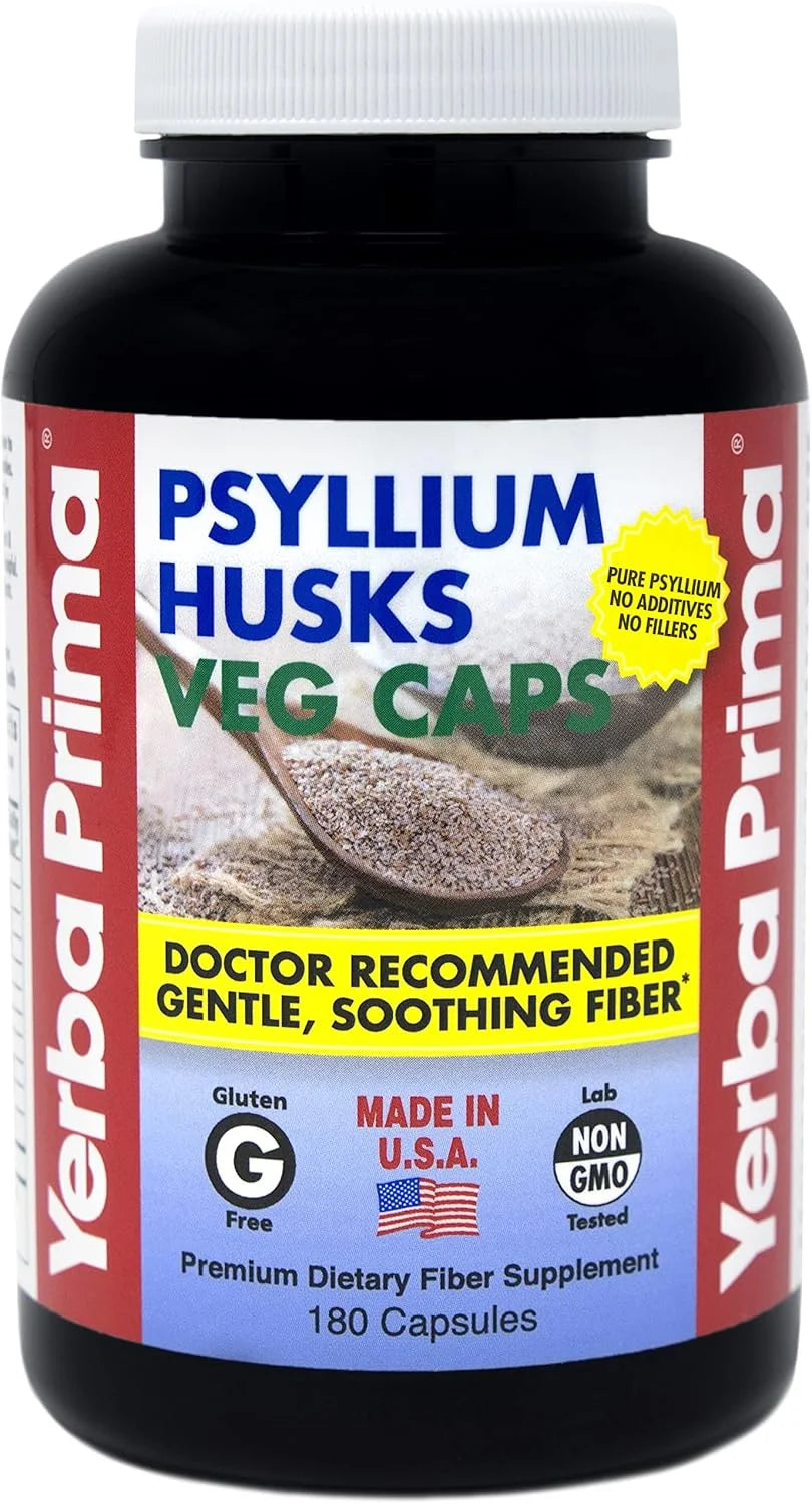 Psyllium Husks 180 Veg Caps Jul