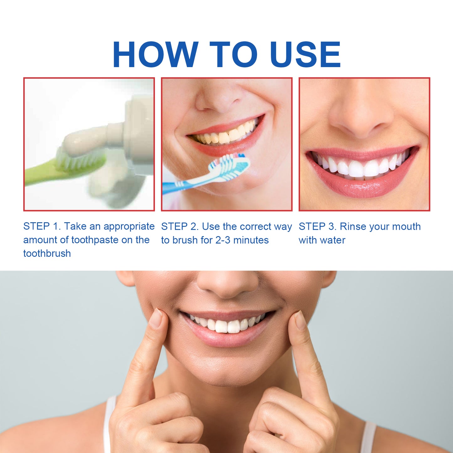 Probiotic Brightening Toothpaste, Oral Cleaning Remove Odor Stains White Teeth Gum Care Toothpaste