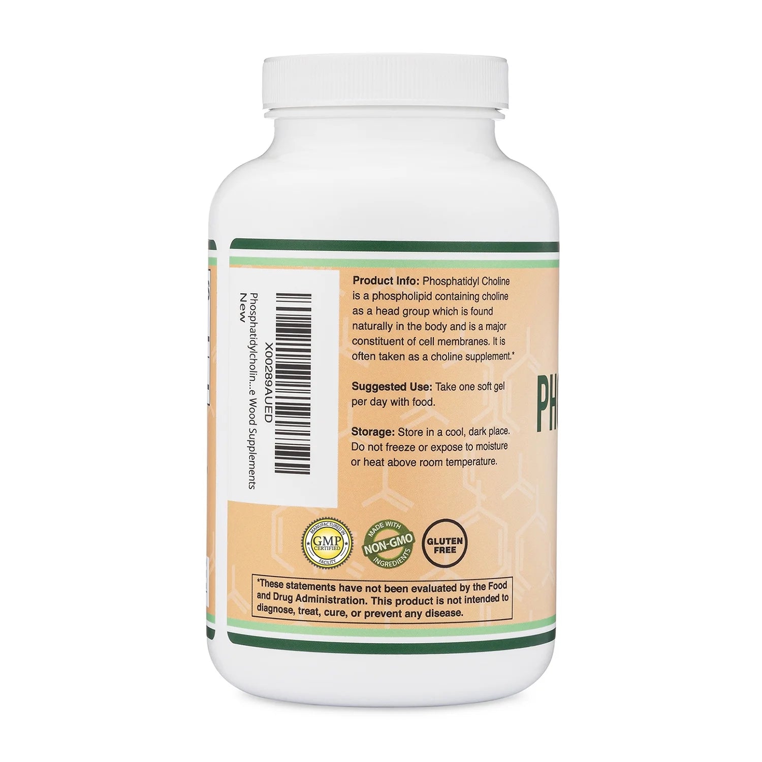 Phosphatidylcholine 1,200Mg -210 Softgels- Enhanced Version of Sunflower and Soy Lecithin - Non-Gmo, Made and Tested in the USA to Support Brain Health by
