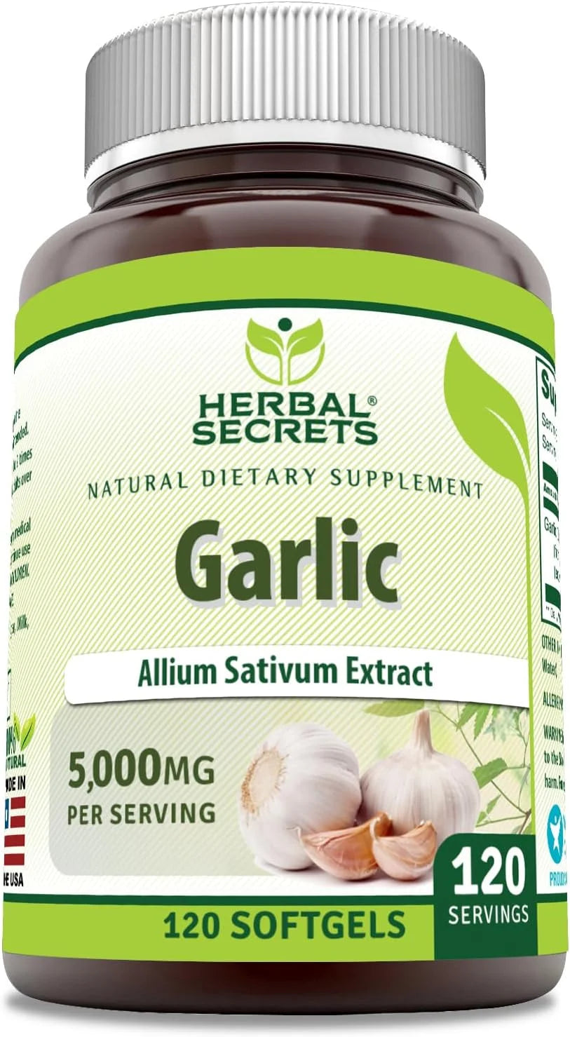 Garlic 5000 Mg per Serving 120 Softgels Supplement