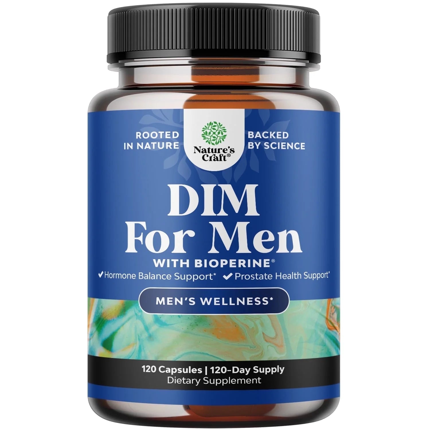 Advanced Diindolylmethane Dim Supplement for Men - Herbal Test Supplement for Men with Dim 200Mg per Serving Panax Ginseng Grapeseed Astragalus and Bioperine - Estrogen Hormone Balance Dim Complex