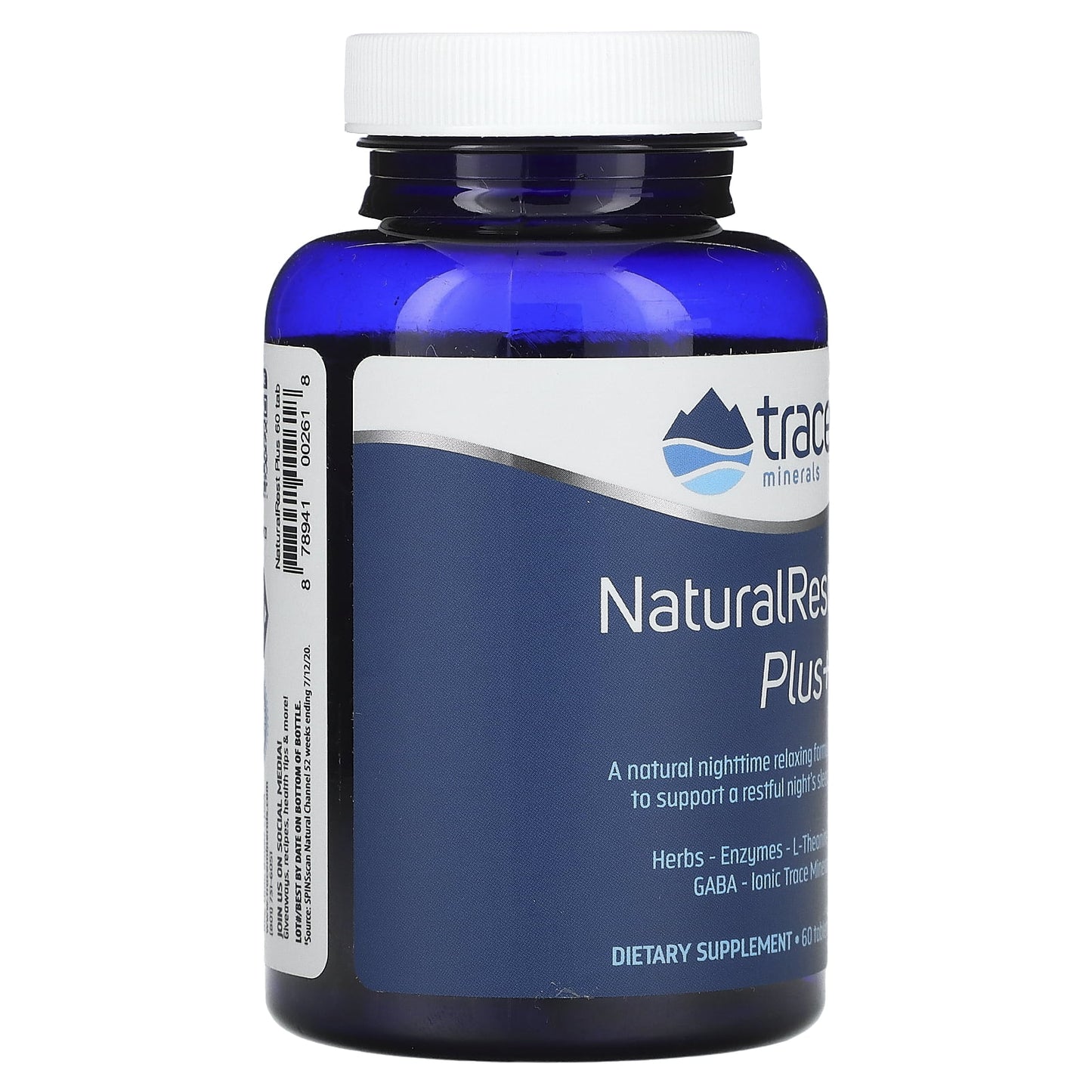 Minerals | Natural Rest plus Dietary Supplement | W/ Calories of 5 | 60 Tablets, 30 Servings