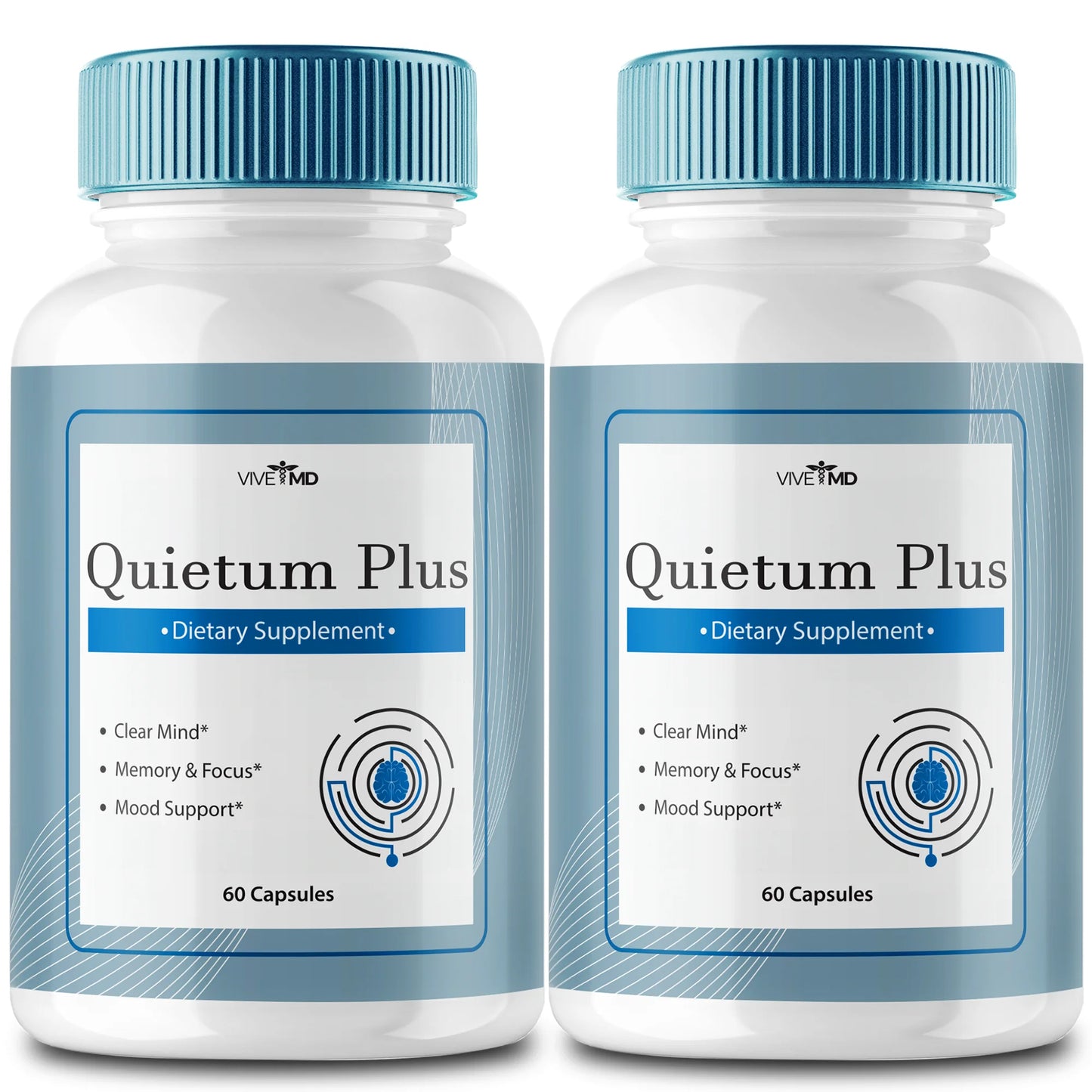 Quietum plus Tinnitus Relief Supplement Reduce Ear Ringing Advanced Formula (2 Pack - 120 Capsules)