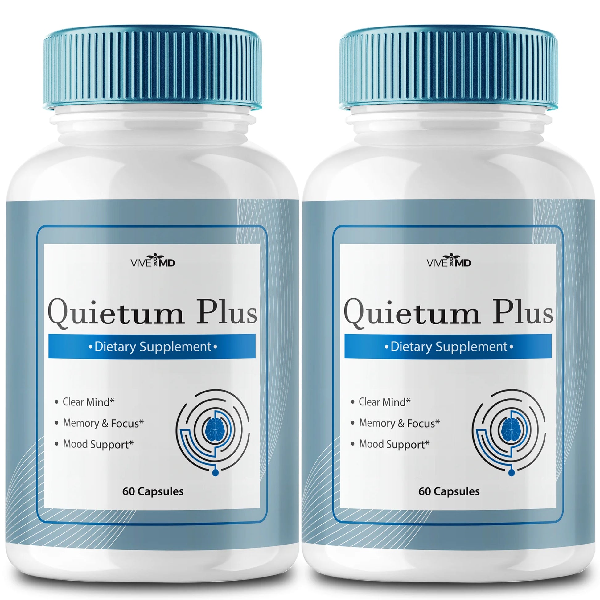 Quietum plus Tinnitus Relief Supplement Reduce Ear Ringing Advanced Formula (2 Pack - 120 Capsules)