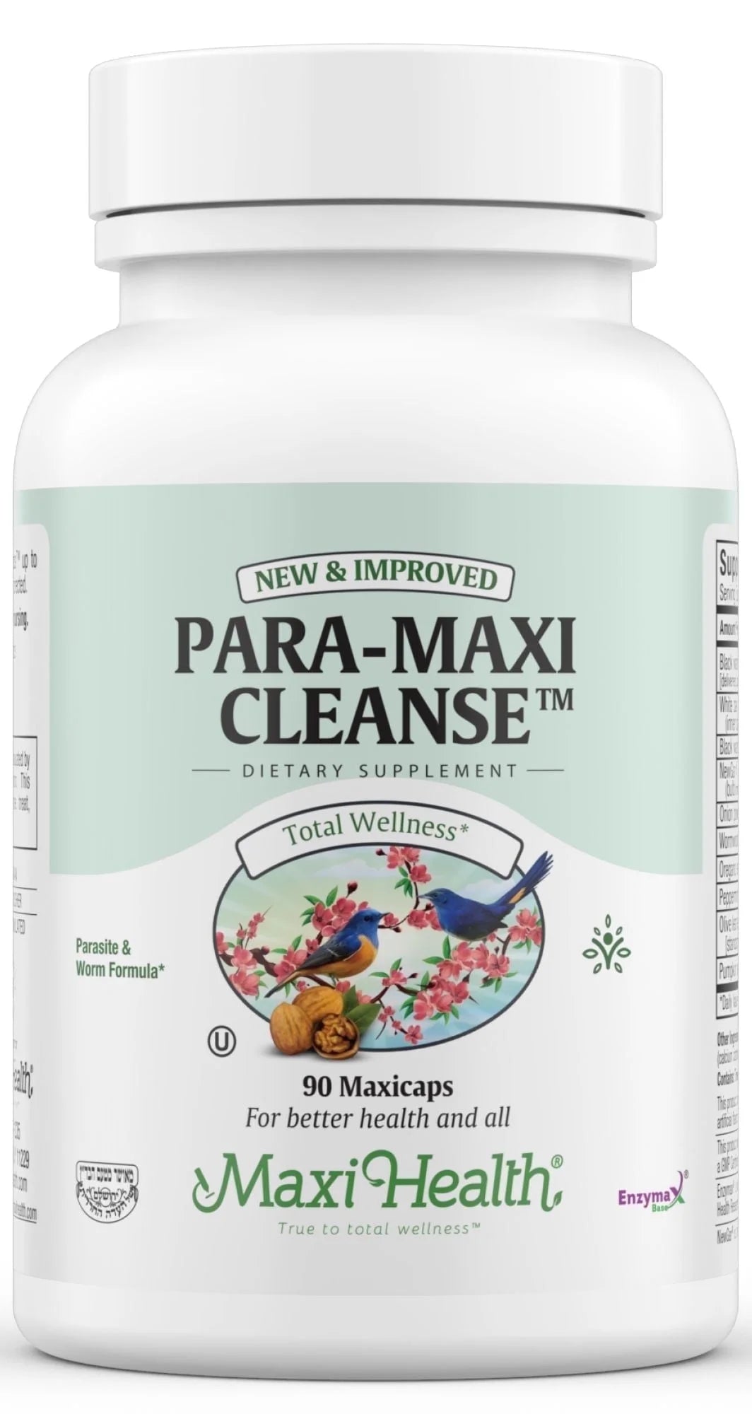 Para-Maxi Cleanse – Black Walnut & Wormwood Gut Detox for Men & Women – Parasite Cleanse – 90 Capsules