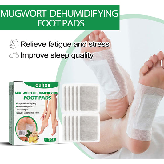 Mugwort Foot Patch, Ginger Mugwort Essence Removing Dampness Moist Foot Massage Care Foot Patch