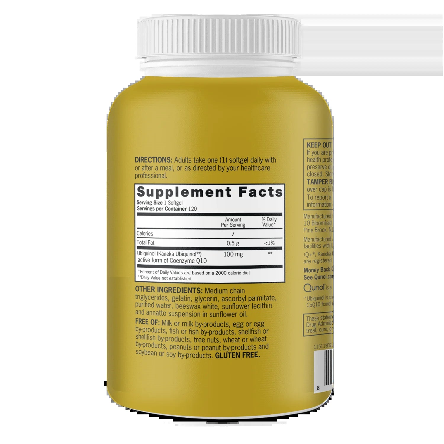 Ubiquinol Coq10 Softgels, 100Mg, Heart Health Supplement, 120Ct