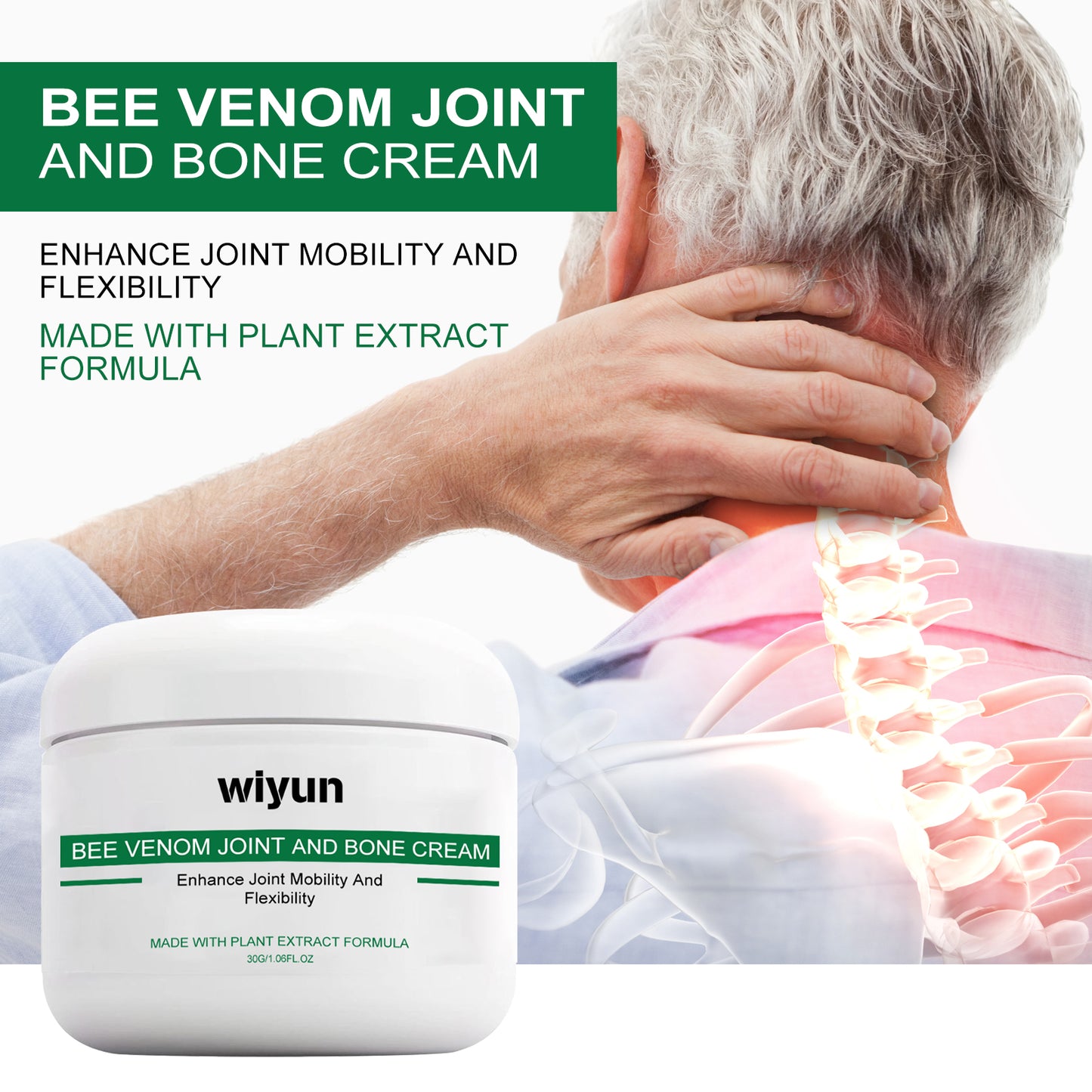 Bee Venom Joint Repair Cream, Relieves Sore Joints Hands And Feet, Shoulders Neck And Lumbar Muscles Body Care Cream