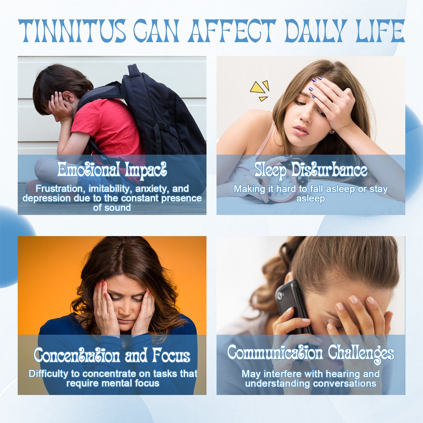 Tinnitus Relief Spray, Relieves Ear Discomfort Earplugs Earwax Cleaning Ear Care Spray