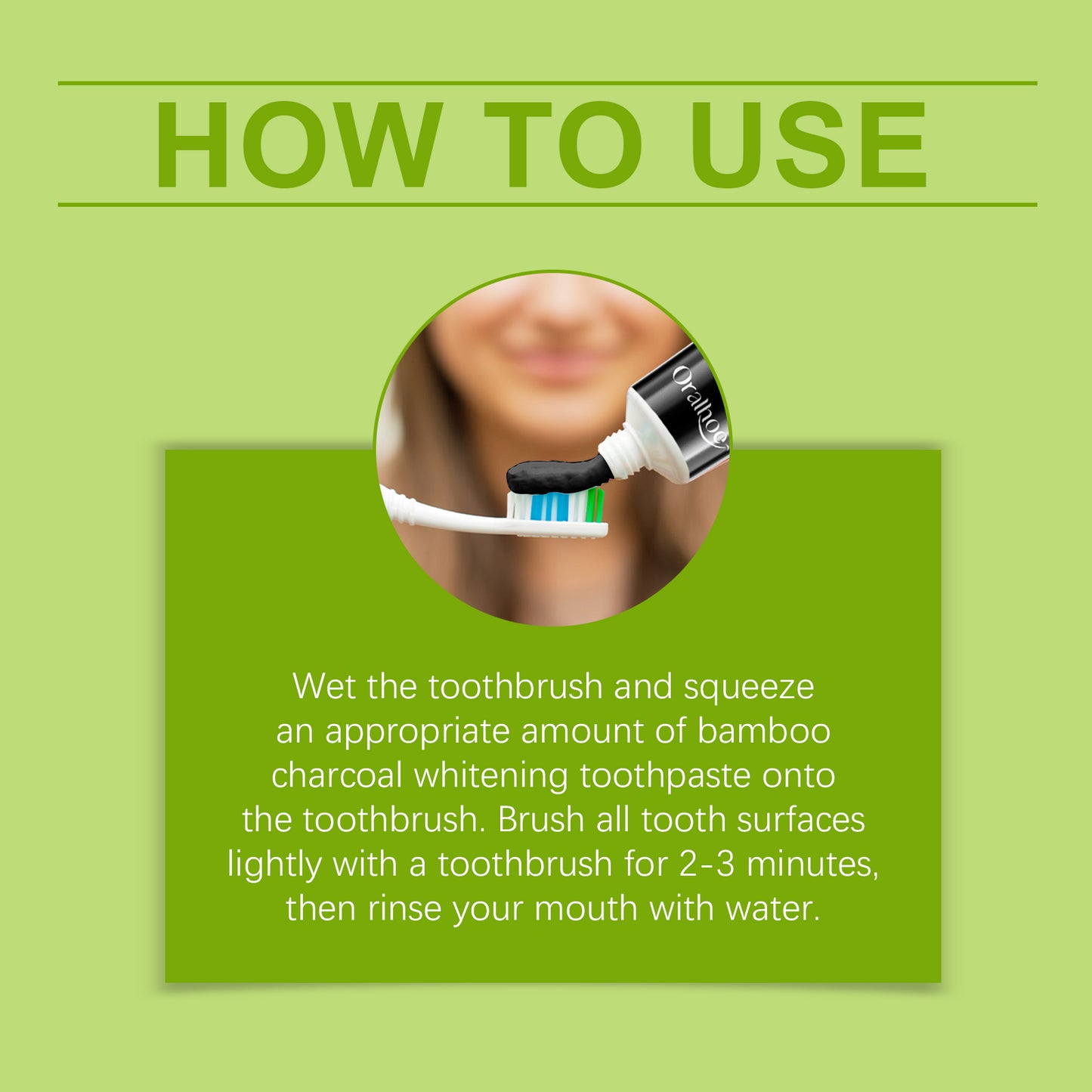 Bamboo Charcoal Toothpaste Freshen Breath, Brightening Teeth And Improving Yellow Tooth Stain Removal Toothpaste