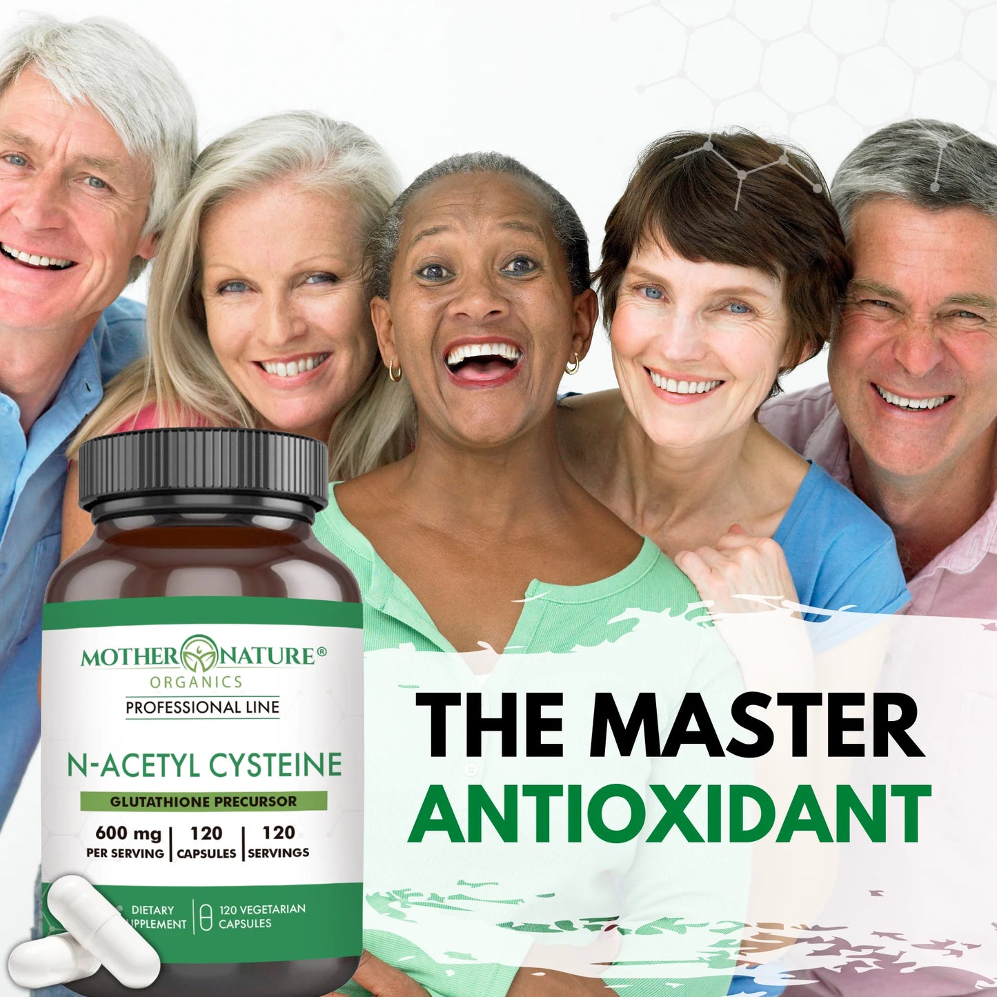 High-Potency Vegan N-Acetyl-L-Cysteine Supplement, 600Mg, 120 Count