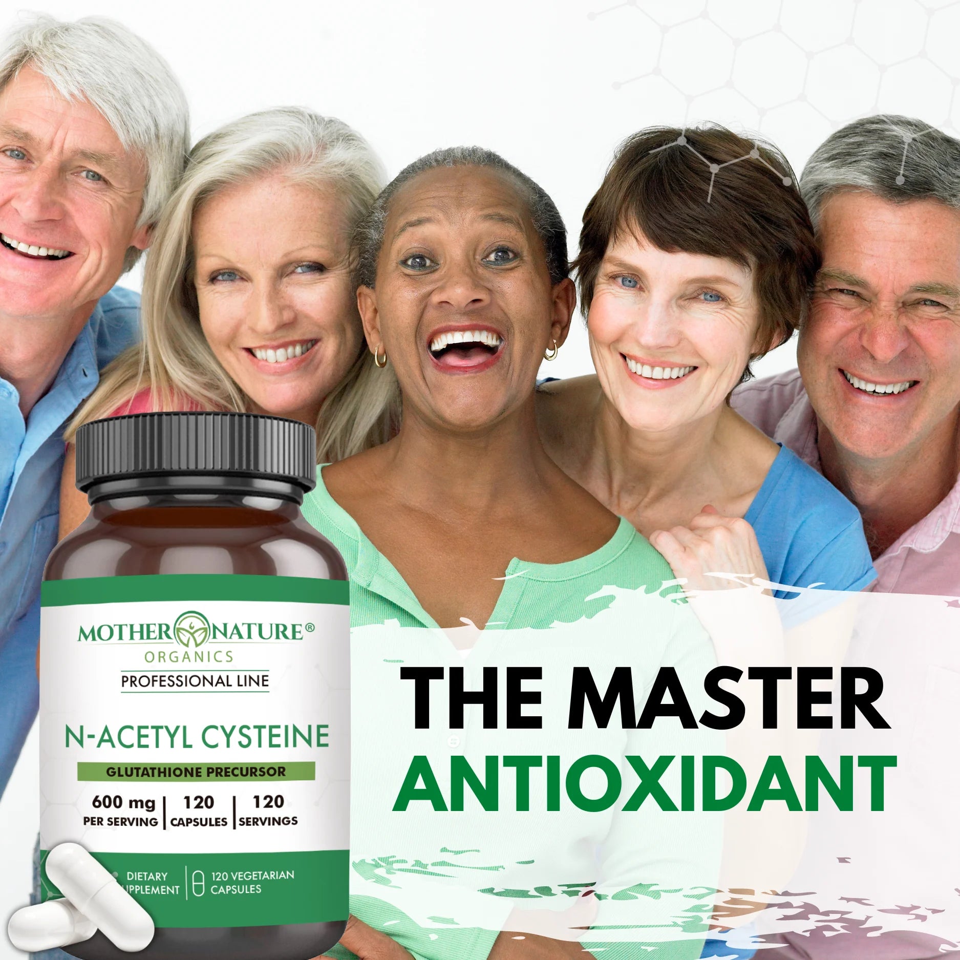 High-Potency Vegan N-Acetyl-L-Cysteine Supplement, 600Mg, 120 Count