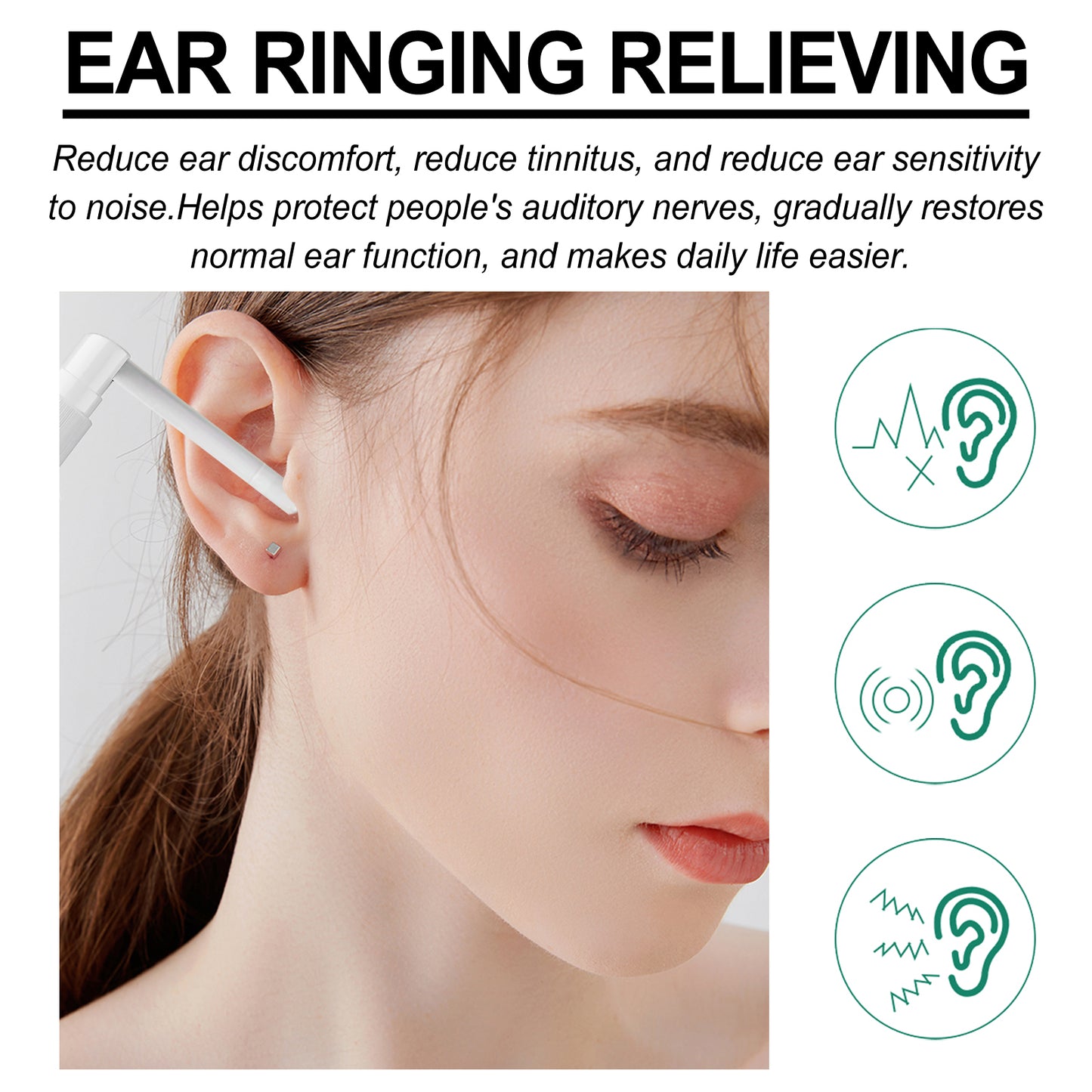 Bees Propolis Tinnitus Soothing Spray, Relieve Tinnitus And Ear Discomfort Clean Ear Wax Drops