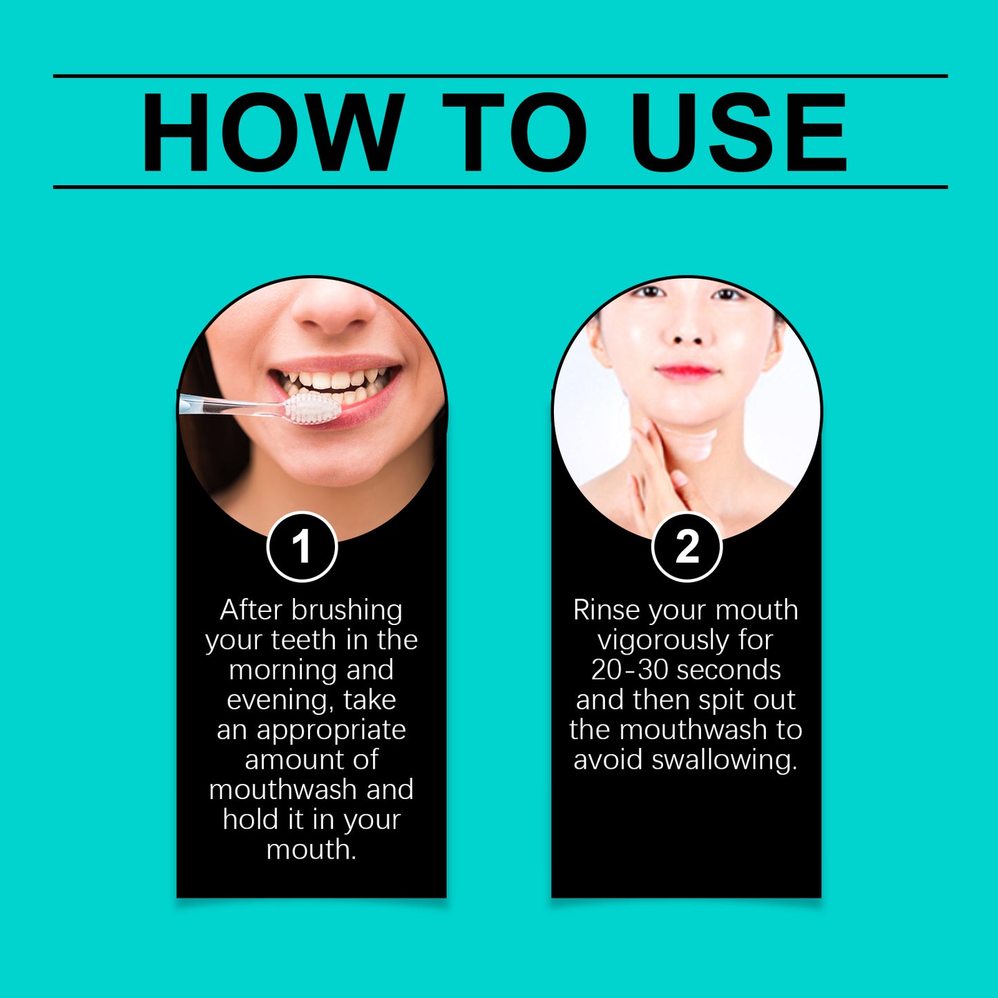 Coconut Mint Mouthwash Remove Stains, Freshen Breath And Clean Teeth With Convenient Care Mouthwash