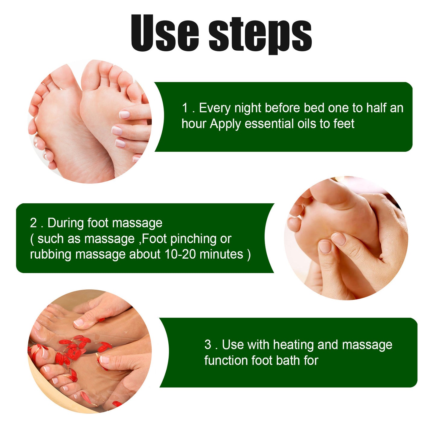 Height Enhancer Oil, Plantar Acupoint Stimulation Massage Height Promotes Long Health Care Oil